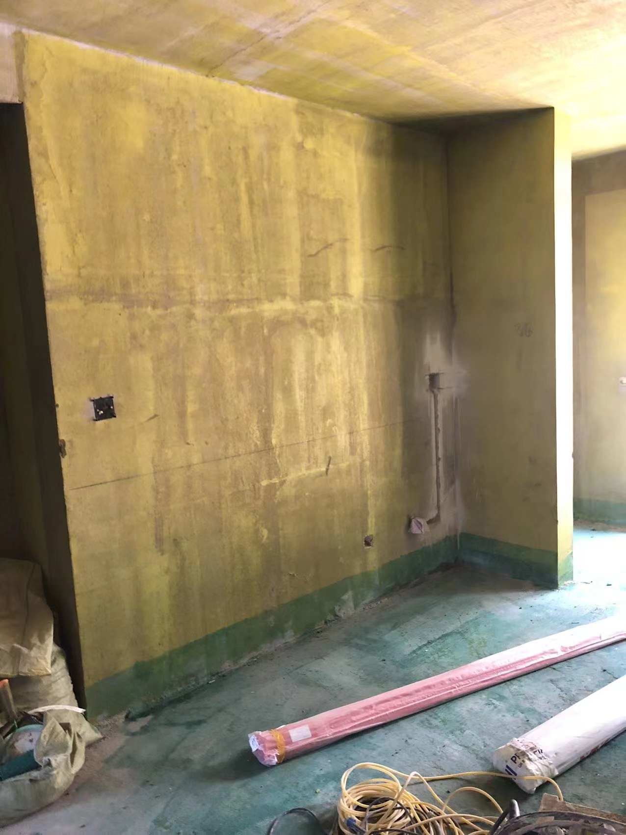 西安乾县先河世纪城意式风格102㎡意式风格装修工地-前期施工